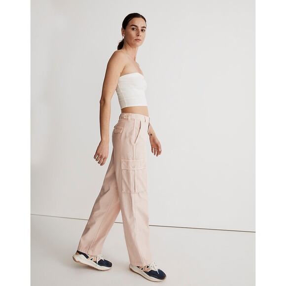 Madewell Garment-Dyed Low-Slung Straight‎ Cargo Pants Size 33 - Picture 2 of 9